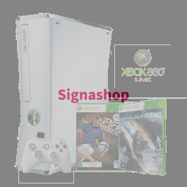 Console Xbox 360 4GB + 2 Jogos + Controle Sem Fio + 1 Mês de Live