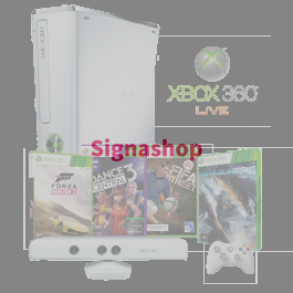 Console Xbox 360 250GB + Kinect + 4 Jogos + Controle sem fio + 1 Mês de Live